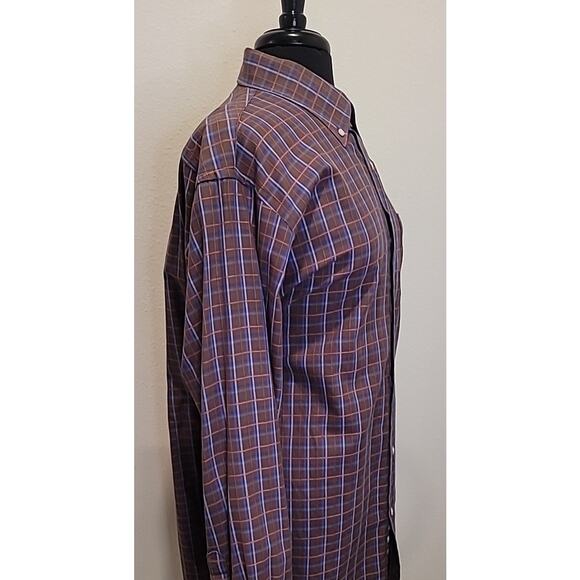 Born Børn Men’s Plaid Button Down Shirt Size Large Long Sleeve NWOT Casual - Picture 4 of 9